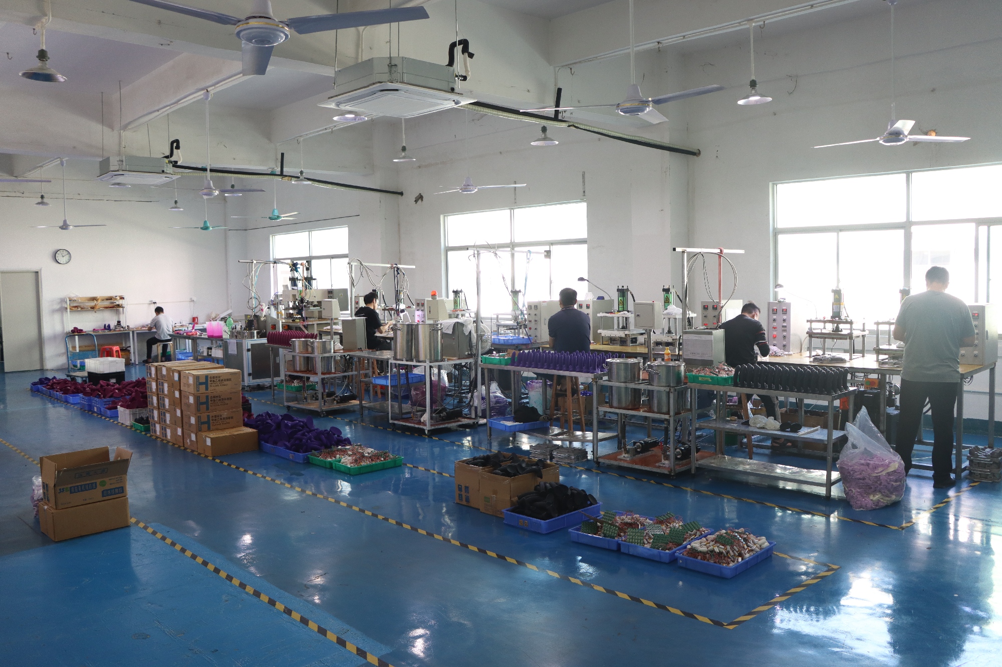 Molding production area at the Paphos affiliated adult product manufacturing facility