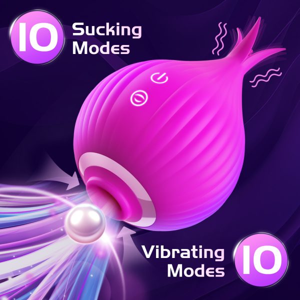 Paphoslovey toy wholesale customized adult sex toy Onion vibrating rose teasing sucking vibrator for couples