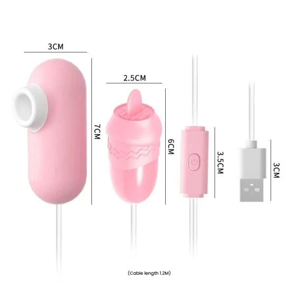 2214-B licking and suction egg vibrator wholesale product image