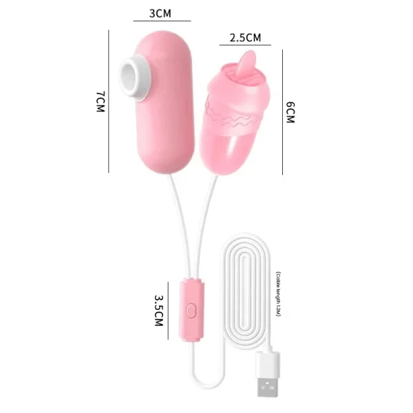 2214-B licking and suction egg vibrator wholesale product image