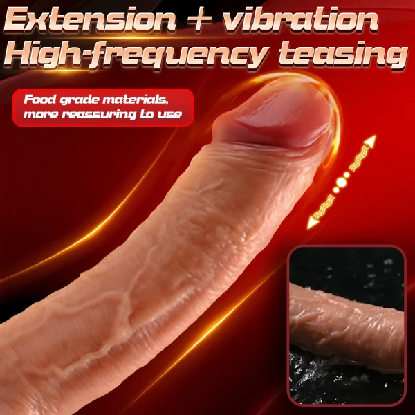 YT-25005-B realistic telescopic vibrator wholesale product image