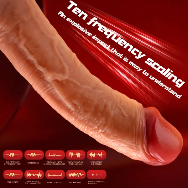 YT-25005-B realistic telescopic vibrator wholesale product image